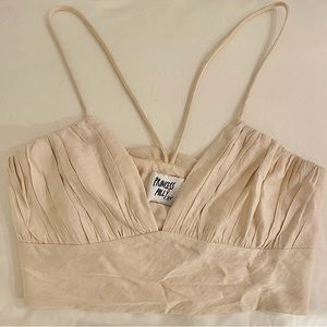 Princess Polly Jessa Top in the color beige! It’s a size 4